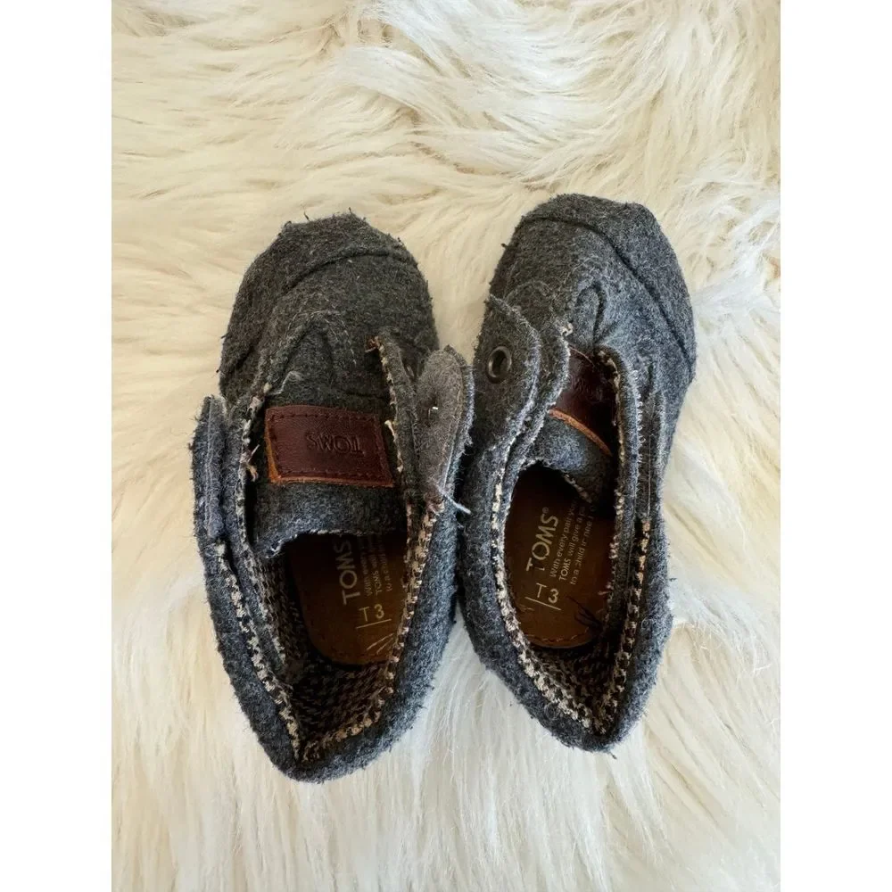Toms gray booties size‎ 3